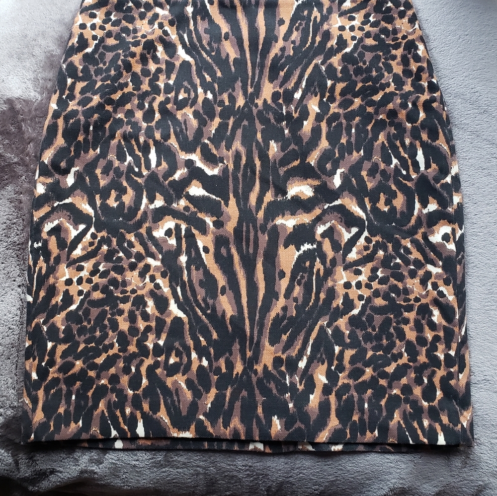 Talbots Petite Cheetah Animal Print Pencil Skirt